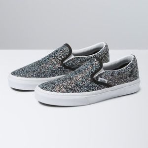 Vans Classic Women’s Slip On Shiny Party 9.5M/11W